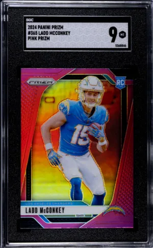 2024 Panini Prizm Ladd Mcconkey SGC 9 front