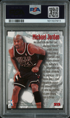 1995 Metal Michael Jordan back