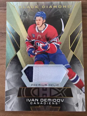 2025-26 Black Diamond Ivan Demidov Premium Relic 07/10 front