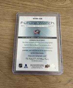 2022-23 SP Authentic Retro Future Watch Auto /699 Kirill Marchenko back