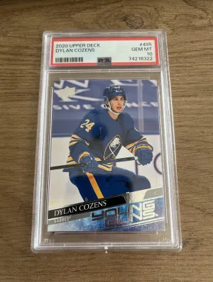 2020-21 UD Series 2 Young Guns PSA 10 Dylan Cozens front