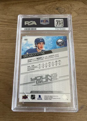 2020-21 UD Series 2 Young Guns PSA 10 Dylan Cozens back