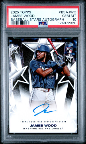 2025 Topps Baseball Stars Autographs James Wood front