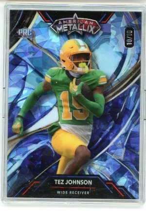 2023 Wil Card Tez Johnson Metallix 10/10 front