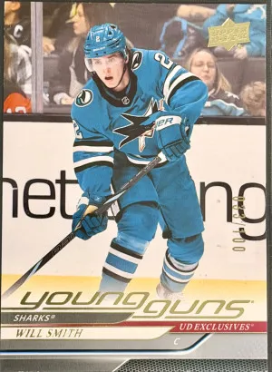 2024 Will Smith Upper Deck Series 1 Hockey Young Guns Exclusives //100 front