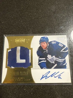 Phil Kessel Panini Dominion Peerless Patches Auto /40 front
