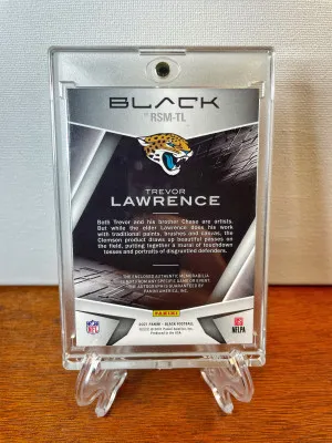 2021 Panini Black TREVOR LAWRENCE Rookie Patch AUTO #/35 Jaguars RC RPA #RSM-TL back