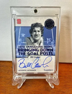 2008 Press Pass Legends Onyx BILL COWHER On-Card AUTO #/35 North Carolina State front