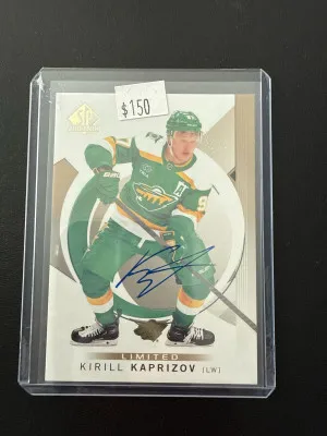 2024-25 SP Authentic Limited Auto Kirill Kaprizov front