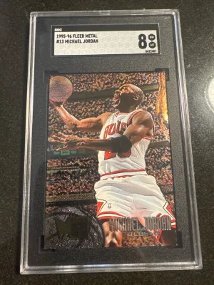 Michael Jordan 95-96 Fleer Metal front