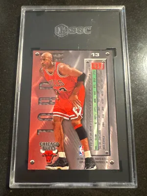 Michael Jordan 95-96 Fleer Metal back