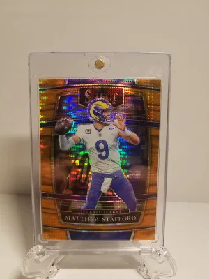 2021 Matthew Stafford select neon orange 5/7 front