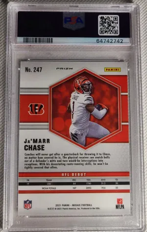 2021 Panini Mosaic Ja’marr Chase Genesis back