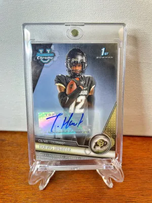 2023 Bowman Chrome University TRAVIS HUNTER 1st AUTO #36 Jaguars RC Colorado front