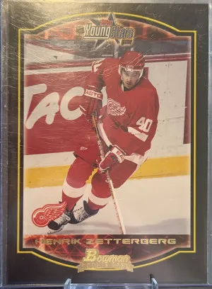 2002-03 Bowman YoungStars Henrik Zetterberg RC #137 front