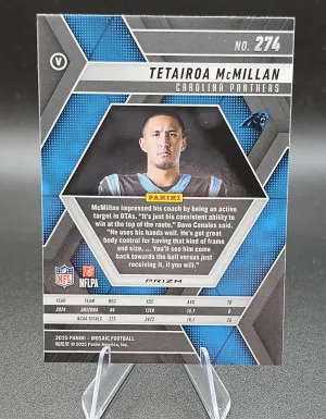 #274 Tetairoa McMillan 2025 Panini Mosaic - Mosaic Camo Red back