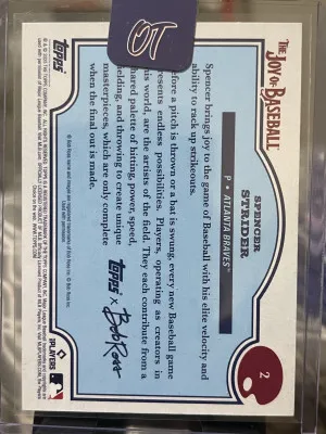 2025 Topps The Joy Of Baseball Paint Splatter /99 Spencer Strider #2H back
