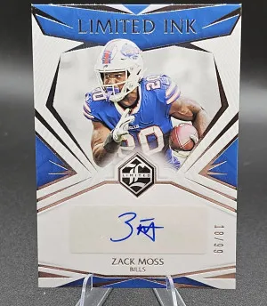 LI-ZM Zack Moss Limited Ink #/99 front