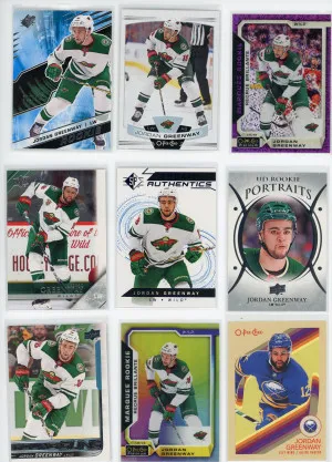 Huge Jordan Greenway Lot of 53 Cards Rookies Parallels Insert etc