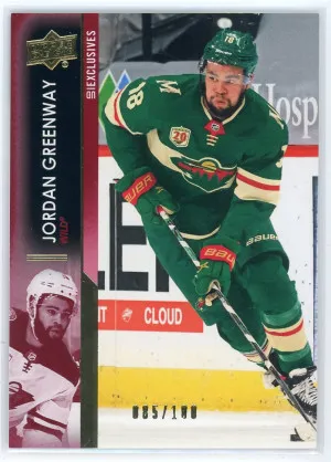 2021-22 Upper Deck #89 Jordan Greenway Exclusives 85/100