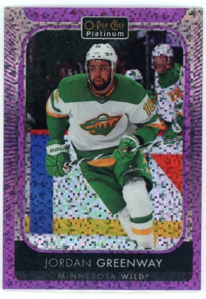 2021-22 O-Pee-Chee Platinum #123 Jordan Greenway Violet Pixels /299
