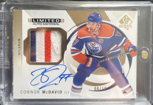 Connor McDavid Limited Auto Materials /10 front