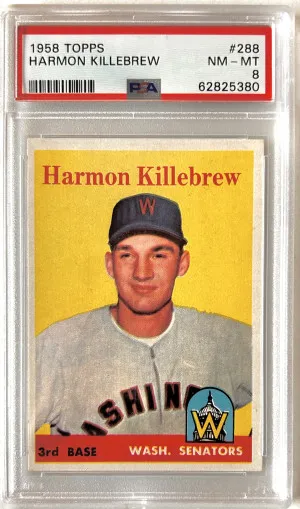 1958 Topps Harmon Killebrew PSA 8 front