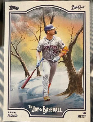 2025 Topps X Bob Ross  Pete Alonso  #20 New York Mets 1st Baseman front