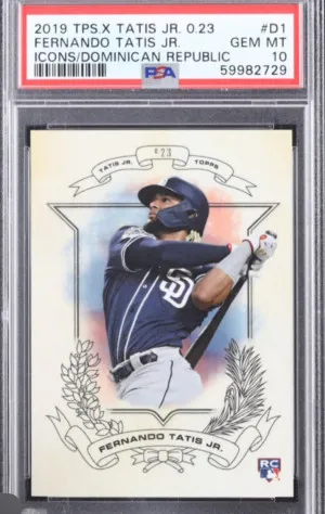 2019 Topps X Tatis Jr. 0.23 Icons Of The Dominican Republic Fernando Tatis Jr. Icons/Dominican Republic front