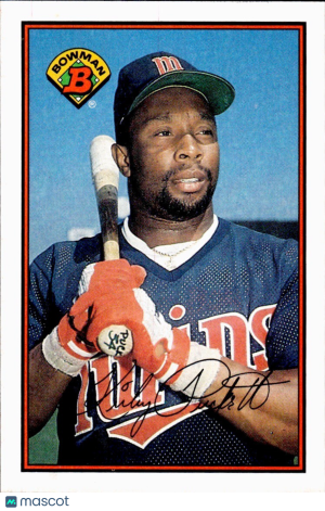 1989 Bowman - #162 Kirby Puckett - SET BREAK - Mint front