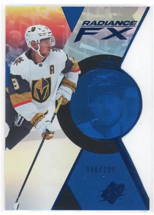 2023-24 SPx Jack Eichel Radiance FX Blue 96/299 #RFX-26 front
