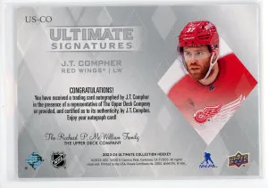 2023-24 Ultimate J.T. Compher Signatures #US-CO back