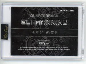 2024 Wild Card Eli Manning QB1 On the Clock 5/15 back