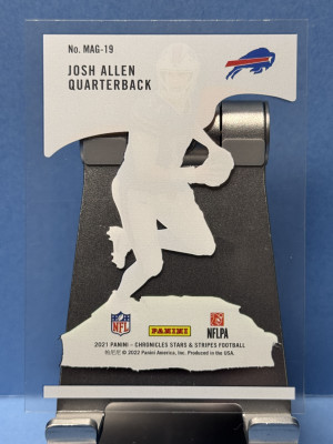 2021 Panini Chronicles Stars & Stripes #MAG-19 Josh Allen Magnitude back