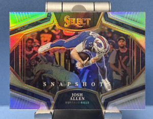2022 Panini Select #SS-4 Josh Allen Snapshots Silver Prizm front