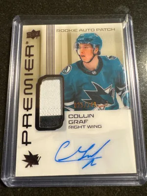 Collin Graf Premier Rookie Auto Patch /249 front