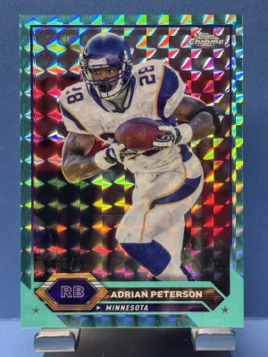 2024 Topps Composite #38 Adrian Peterson Aqua Geometric #/175 front