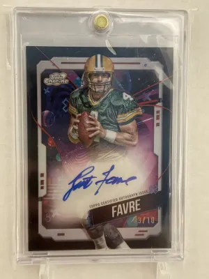 2024 Topps Chrome Brett Favre Auto 3/10 front