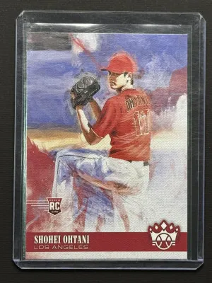 2018 Diamond Kings Shohei Ohtani Pitching Knee Up Variation front