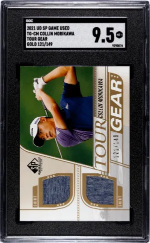 2021 Upper Deck SP Game Used Collin Morikawa SGC 9.5 front