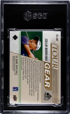 2021 Upper Deck SP Game Used Collin Morikawa SGC 9.5 back