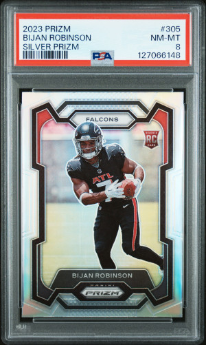 2023 Panini Prizm Bijan Robinson Silver Prizm front