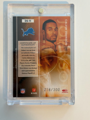 2007 Calvin Johnson Rookies And Stars DFS /300 back