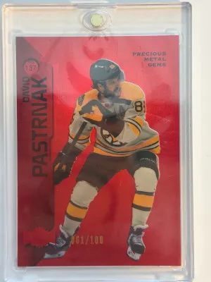 2023 David Pastrnak PMG Red /100 front