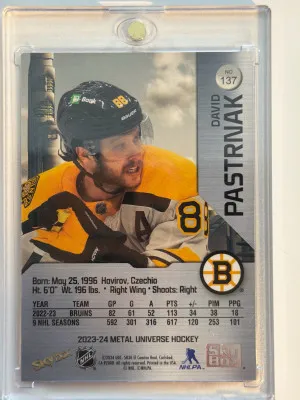 2023 David Pastrnak PMG Red /100 back