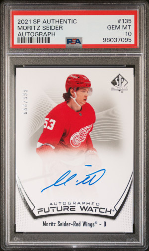 2021 Sp Authentic Moritz Seider Autograph front