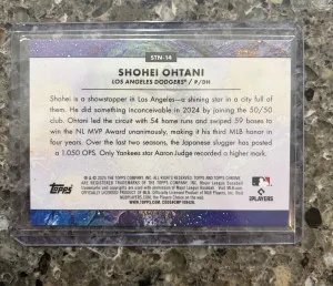 2025 Topps Cosmic Shohei Ohtani Stars In The Night Ssp Case Hit back