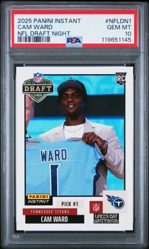 2025 Panini Instant Nfl Draft Night Cam Ward front