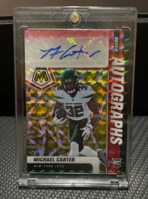 Michael Carter Rookie Autograph Card front