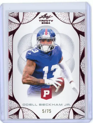 2024 Leaf Trinity Pristine #79 Odell Beckham Jr. 5/75 front